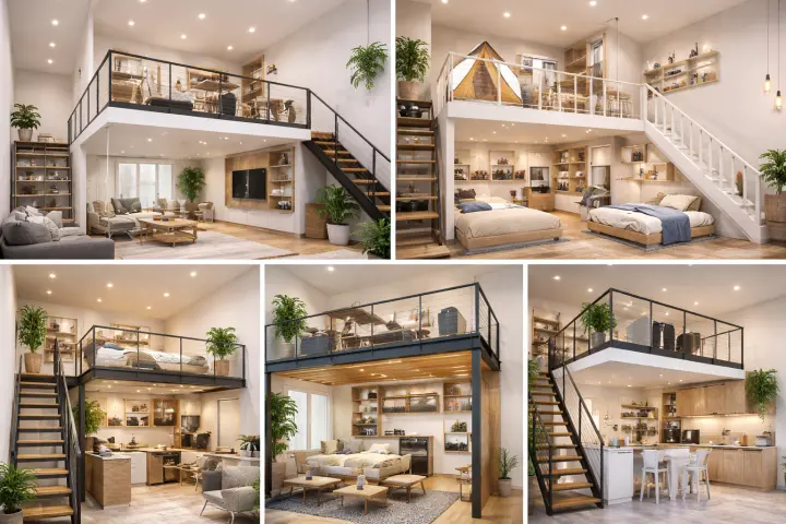 Mezannine Ruang Rumah Estetik di Cengkareng